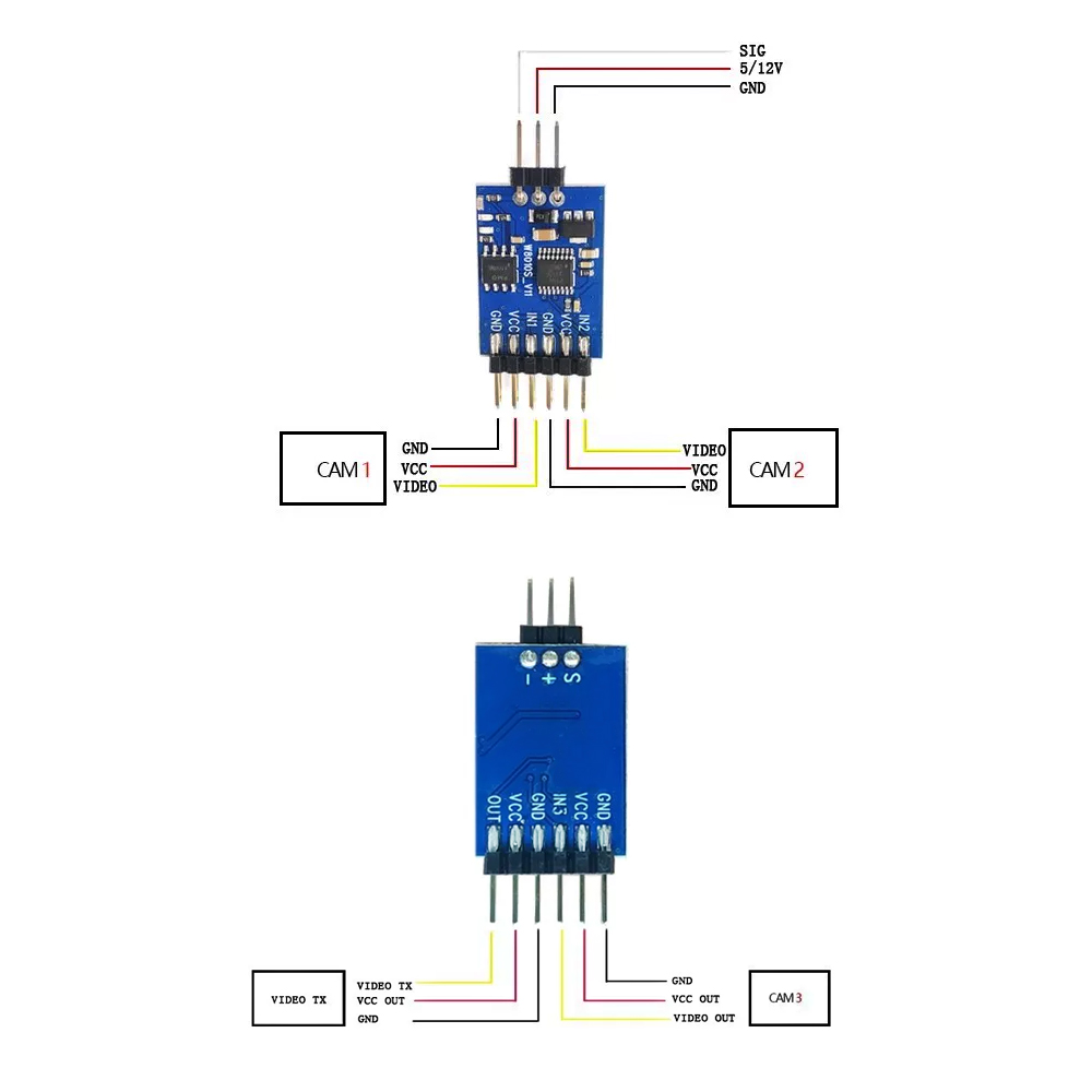 5.8G 3 Channel Video Switcher  - Drone Motor 评论和价格
