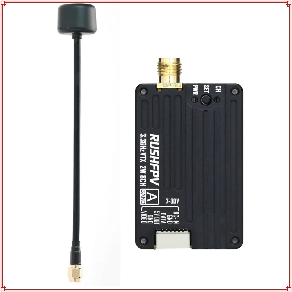 2026 New RUSHFPV 3.3G 2W VTX T - Drone Transmitter 评论和价格